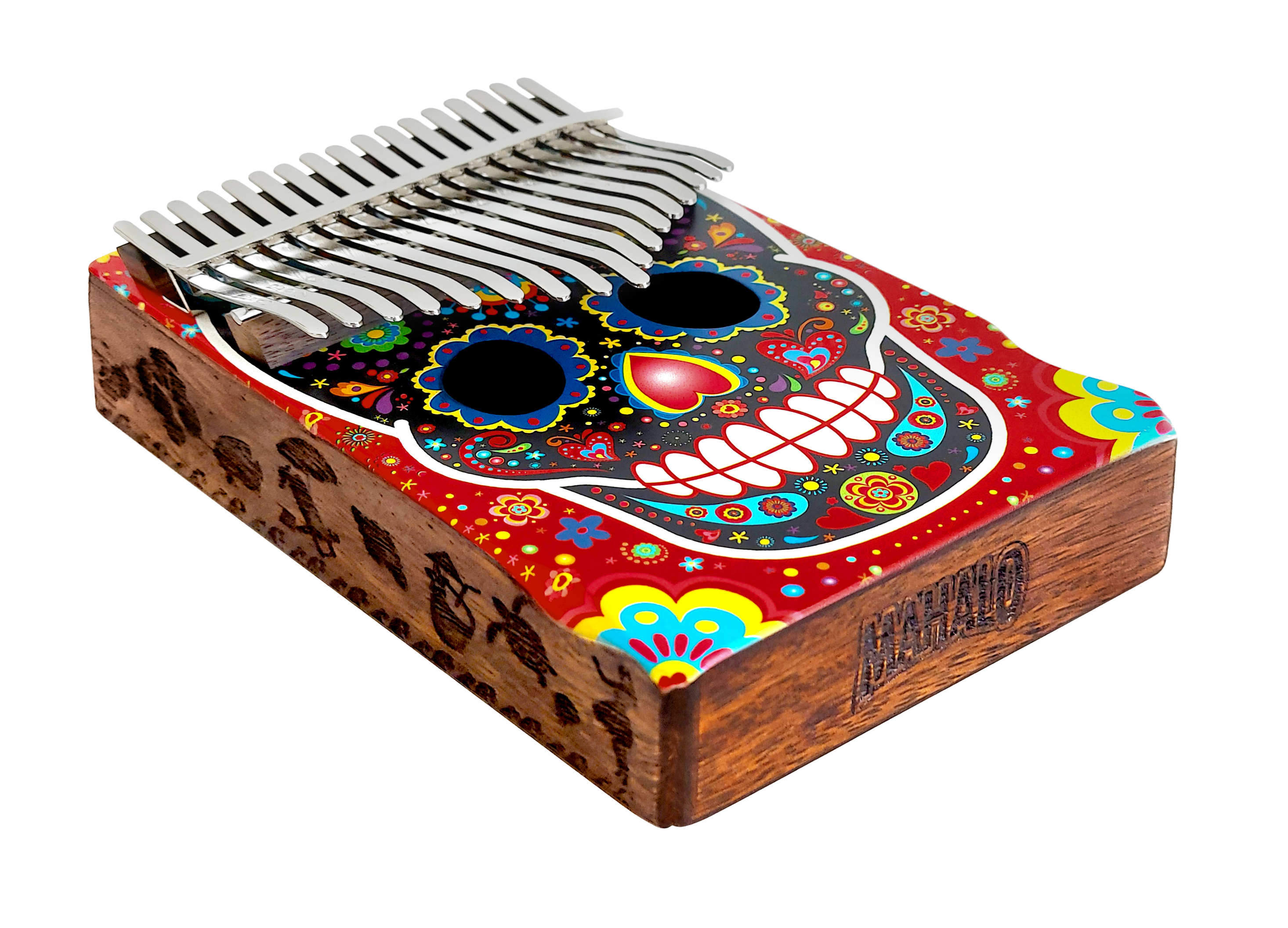 Mahalo | MKA17SK | Kalimba. Day of the dead skull. Mahalo | MKA17SK | Kalimba. Day of the dead skull.